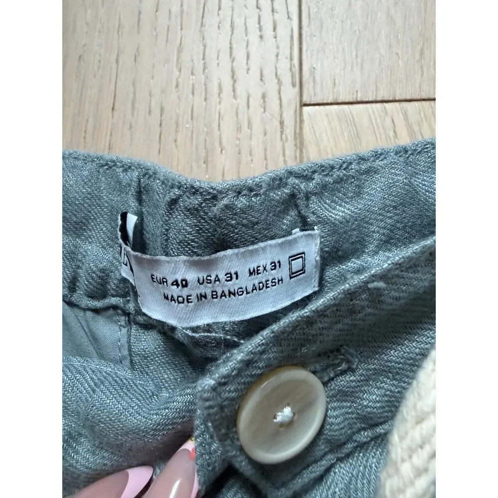 ZARA Men’s Linen Drawstring Pants Size 31
